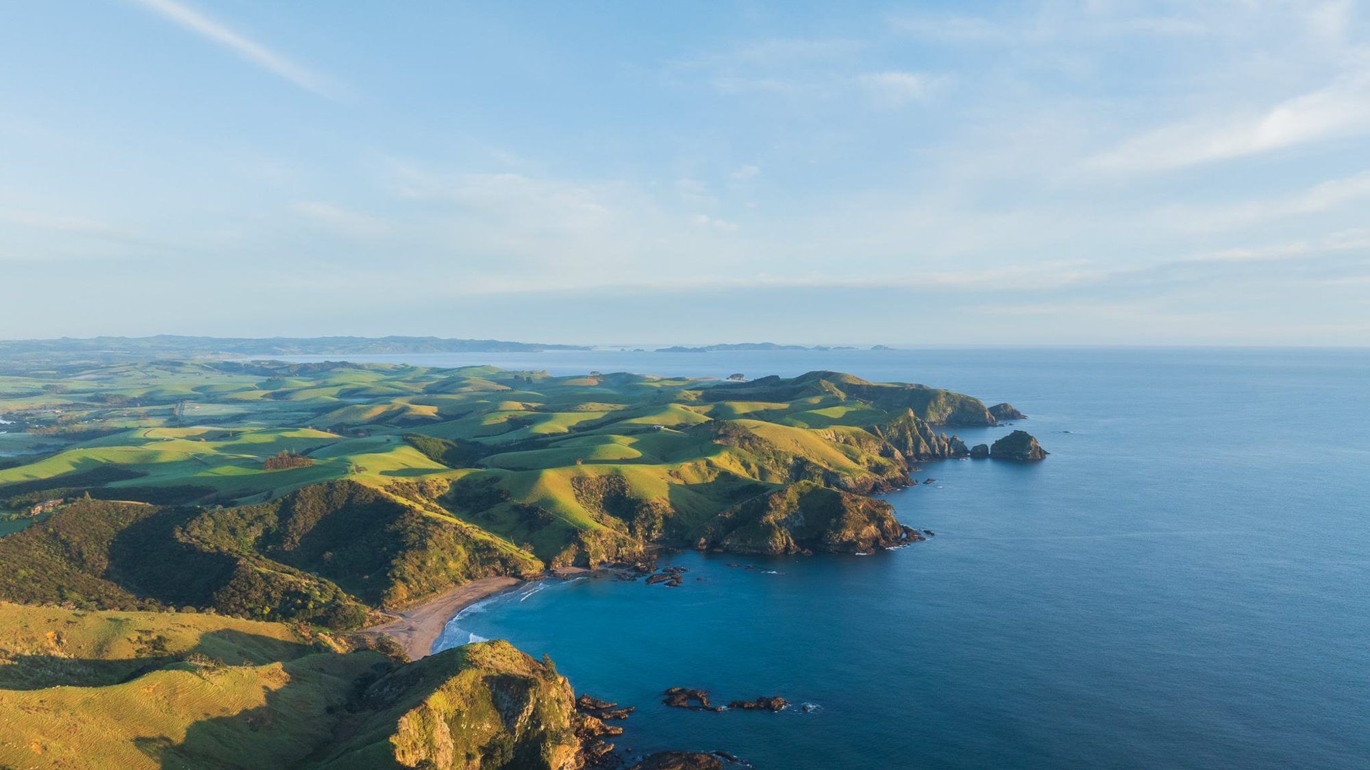 Coastline and islands of the Bay of Islands